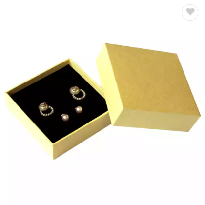 Necklace ring gift boxes with magnetic lid luxurious black small jewelry gift box / 3