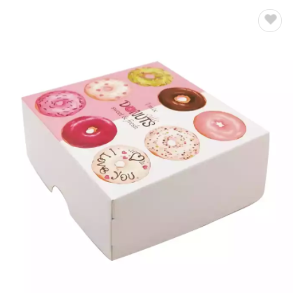 Paper donut packaging box gift cardboard food packaging box with custom logo / 1