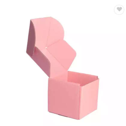 Pink Shipping Boxes FSC Kraft Corrugated Boxes For Small Business / 3