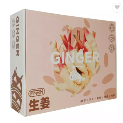 Customized Print Free Design vegetable ginger Premium corrugated Mailer Box Cosmetic clothes Makeup  / 3