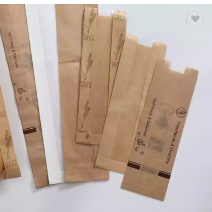 Eco-friendly Biodegradable Brown White Kraft Paper Food Packaging Bakery Baking Baguette Paper Bread / 2