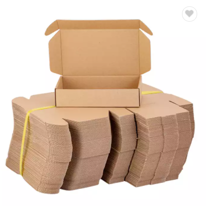 Custom Logo Mailer Paper Packing Box Wholesale Color Recycled Corrugated Kraft Brown Shipping Paper  / 2