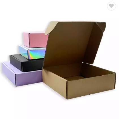 Custom printed small mailing boxes for packaging small business press on Corrugated big mail Carton  / 2