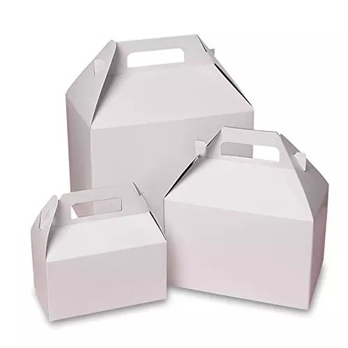 factory wholesale gable boxes gift box packaging giveaways box with logo / 3