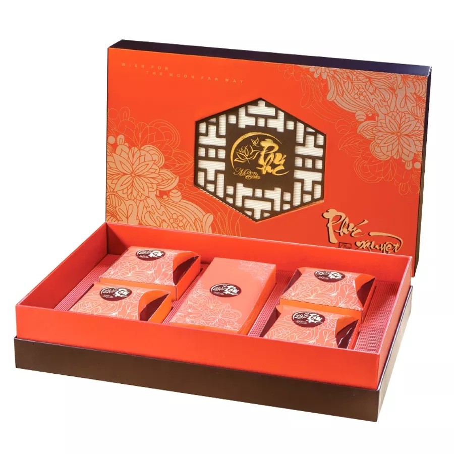 Factory hot Selling Luxury Mooncake box cheap gift packaging box with logo and design / 3