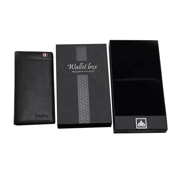 ODM/OEM Hot sale wholesale custom luxury wallet packaging gift box wallet box with cheap price / 2