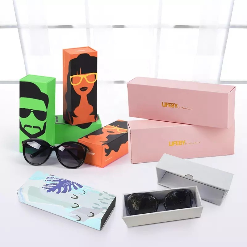 Factory custom cheap price luxury sunglasses box sunglasses case paper box sunglasses cardboard box  / 3