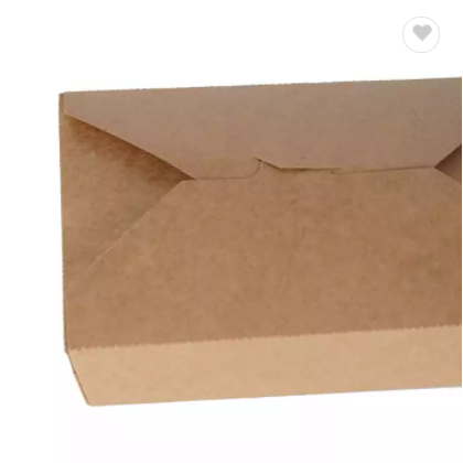 Custom Disposable Container Take Out Food Paper Containers Kraft Brown Paper Take Out Boxes / 2