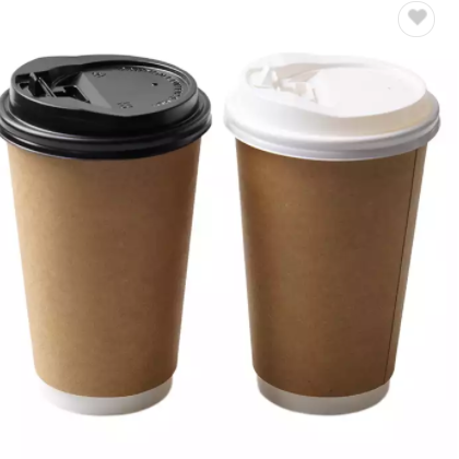 Wholesale price double wall takeaway disposable holder tea espresso coffee corrugated kraft paper cu / 2