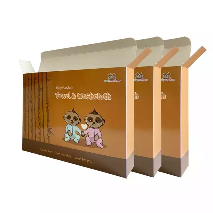 Promotional oem china wholesale thin paper bath towel gift box / 3