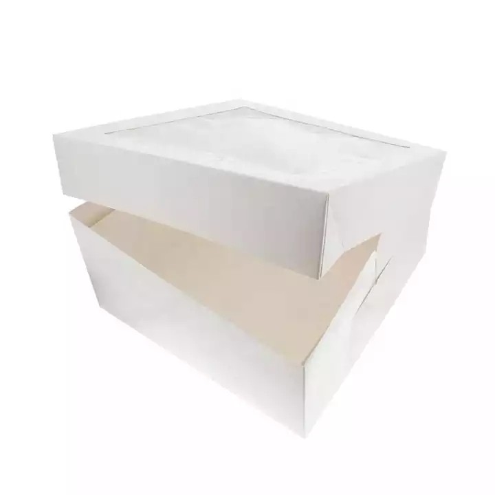 Wholesale Custom Birthday Wedding 10 X 10 X 5 12x12x6 Boxes For Cake Packing 4 6 8 10 12 14 Inch Tal / 2