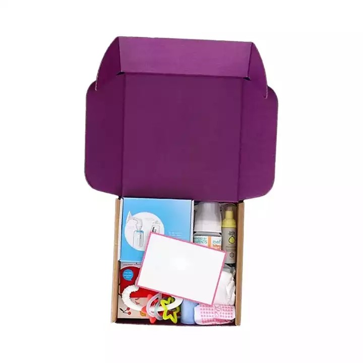 Custom mailer box colour clothing shoe packing subscription box kraft shipping box customized with l / 2