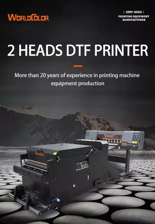 60cm two heads DTF printer meet two F1080-A1 print heads XP600 inkjet printer whole set full functio / 2