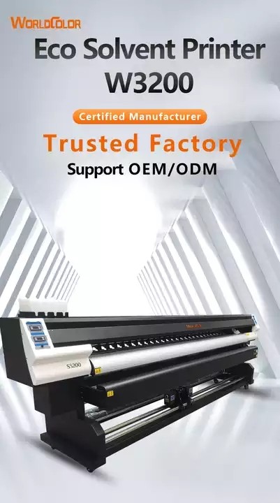 3.2m large format digital eco solvent printer two I3200 or xp600 head printing plotter printer price / 2