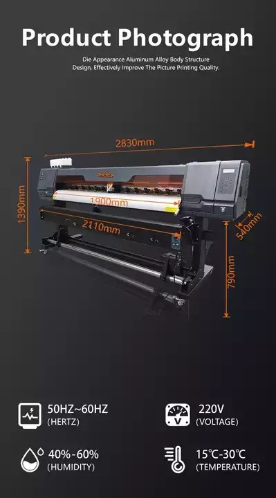 Promotion model 1.8m single head eco solvent printer for vinyl flex banner sticker printing machine  / 2