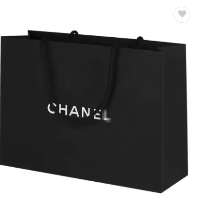 Custom luxury gift paper Kraft Paper boutique shopping paper bags with your own logo / 3