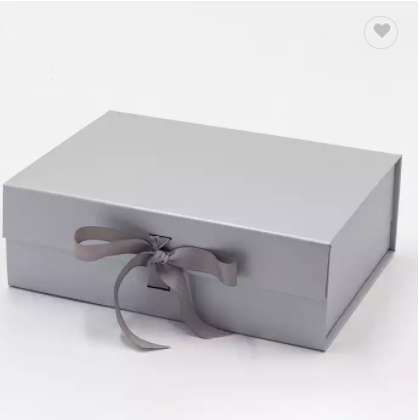 Cream gift box carbord box gift,big magnetic gift box package box blue with ribbon,folding boxes gif / 1