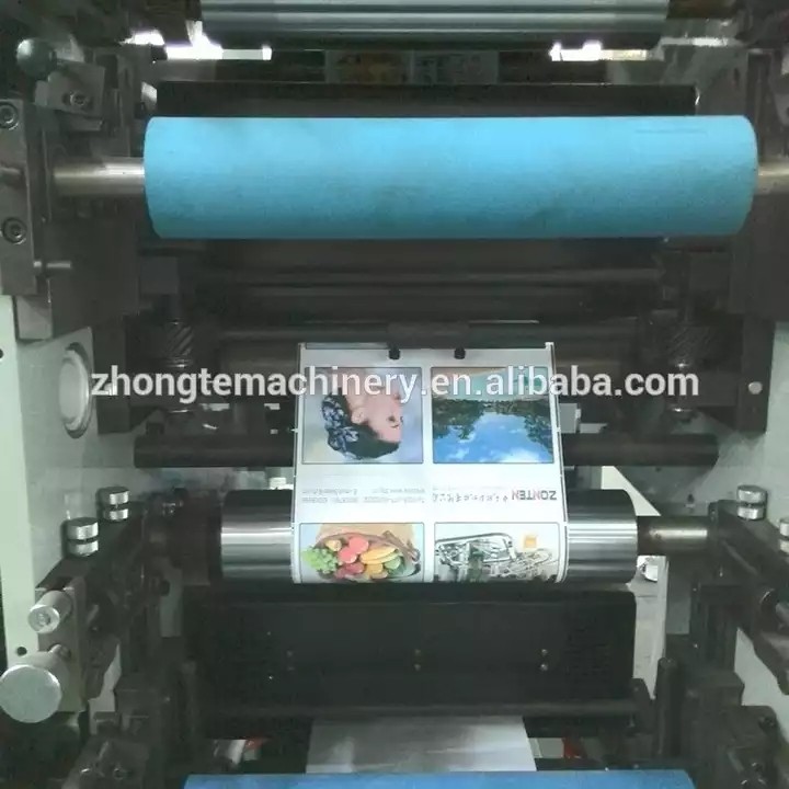 hot sale new product stick label 6 color flexo printing machine with die cut / 3