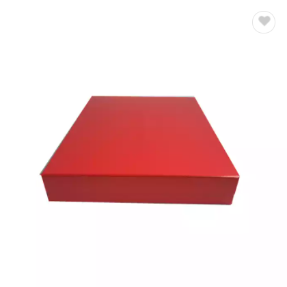 Gift box lid and base clothes cosmetics boxes luxury packaging with lid red box with ribbon / 1