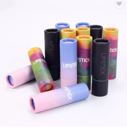 Custom Logo&Size Cosmetic Lipstick Paper Tube Packaging With Offset Printing / 2