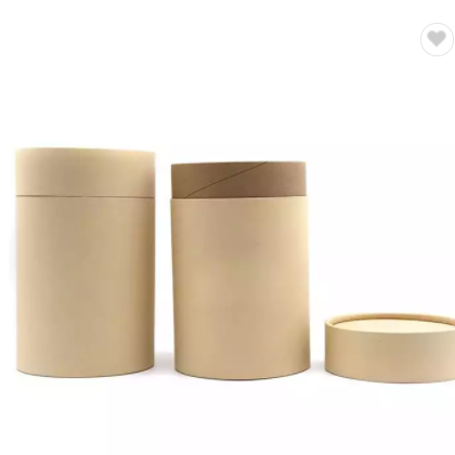 Luxury Child Resistant Paper Tube Small Cylinder Boxes Tea Kraft Paper Tube Packaging / 3