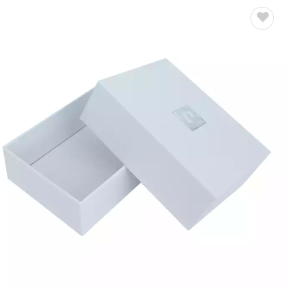 White paper box packaging for mobile case rigid cardboard lid and base boxes used second hand packin / 3