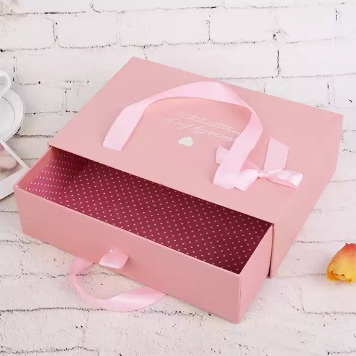 Custom Nude Color Elegant Pink Apparel Nude Packaging Boxes Luxury Paper Box Packaging Clothing Pack / 2