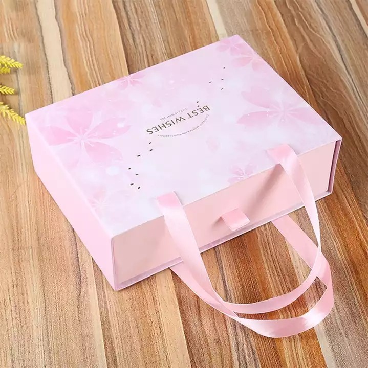 Custom Nude Color Elegant Pink Apparel Nude Packaging Boxes Luxury Paper Box Packaging Clothing Pack / 3