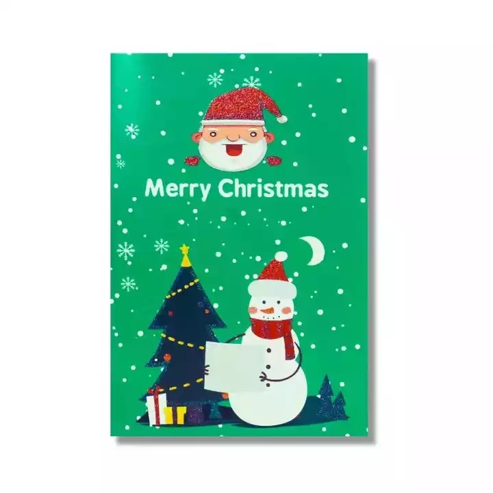 Wholesale Custom Exquisite Christmas Greeting Card Merry Christmas Business Card Christmas Gift Mess / 1