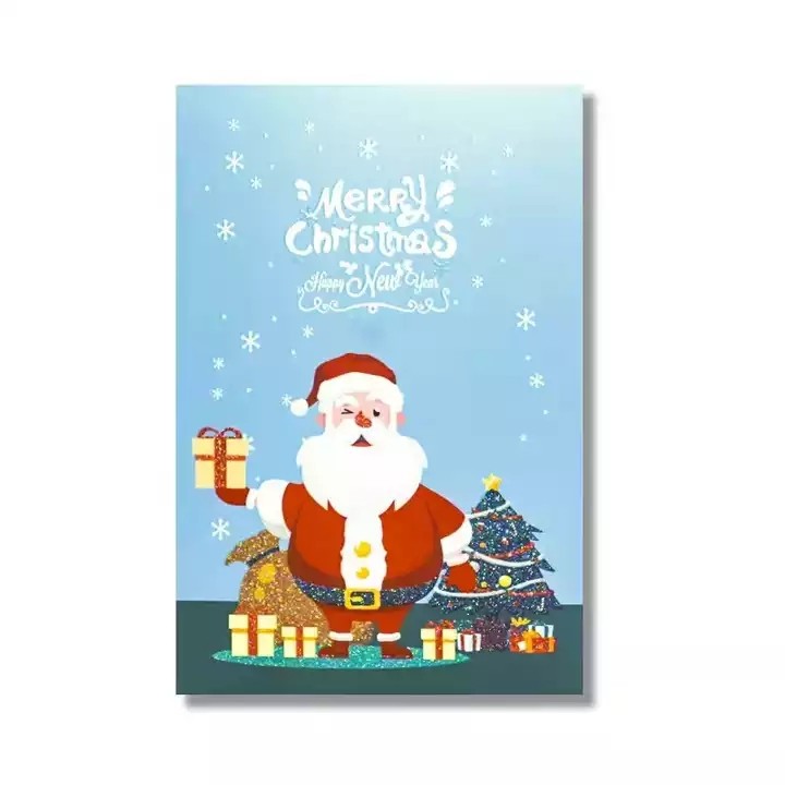 Wholesale Custom Exquisite Christmas Greeting Card Merry Christmas Business Card Christmas Gift Mess / 3