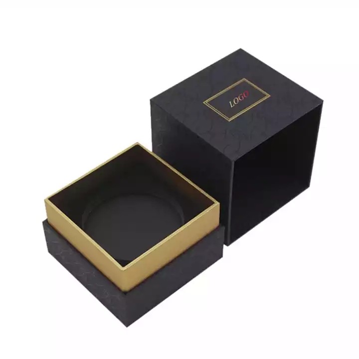 High-quality custom luxury black scented candle box reed diffuser packaging boxes candle jars packin / 2