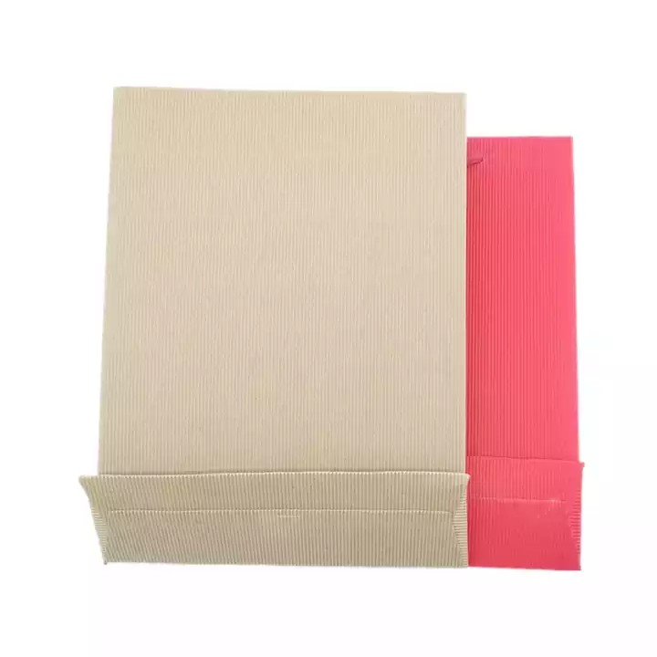 Wholesale luxury paper bag customized size recyclable original brown color corrugated material paper / 3