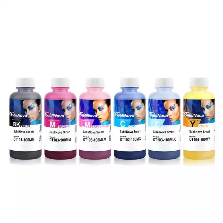 Ocbestjet 100ML 6 Colors Low Temperature Korean Sublinova Intec Sublimation Dye Ink For Epson DX4 DX / 3