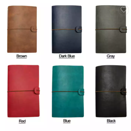 2023 High Quality Handmade Leather Vintage Travel Journal with Refillable for Taking Notes / 2