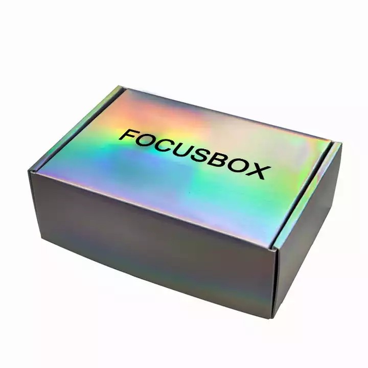 Large Carton Corrugated Mailing Box Folding Mailer Box Custom Printed Logo Holographic Shipping Boxe / 3