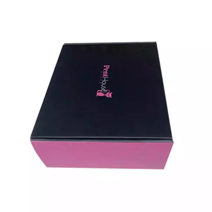 Custom Logo Shipping Boxes Black Pink Corrugated Paper Clothing Shoe Gift Packaging Cardboard Mailer / 2