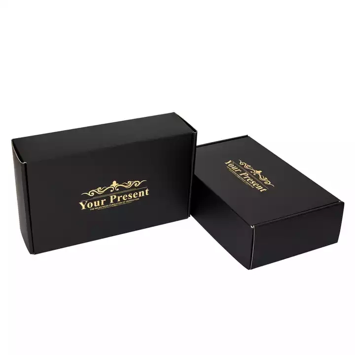 T Shirt Packaging Boxes Small Glossy Paper Package Custom Corrugated Fold Compartment Thick Paper Bo / 1