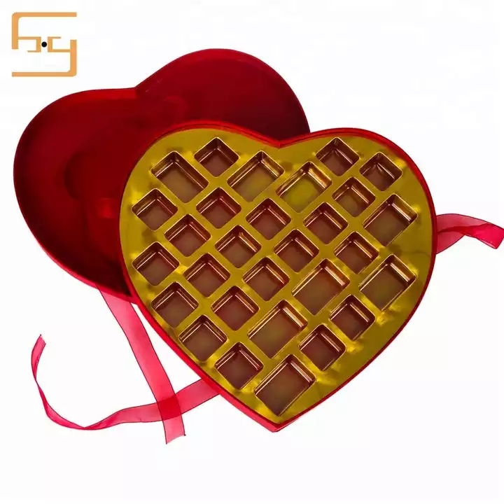 Wholesale Heart Shape Plastic Box For Chocolate Box Packaging / 1