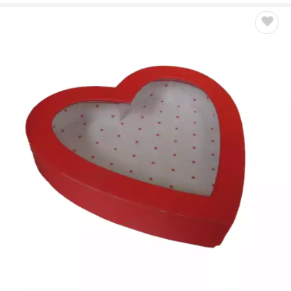 Customized Valentine's strawberry heart shape clear chocolate packaging gift box with PET windo / 2