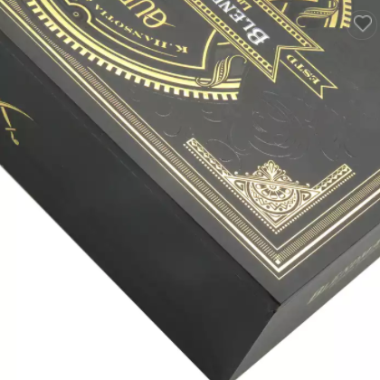 Luxury Custom Printing Packaging Gold Foil Manufacturer MDF Empty Storage Cigars Box / 3