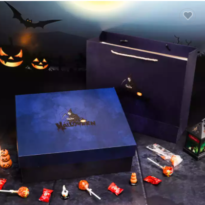 Luxury Custom Logo Cardboard Sweet Candy Pumpkin Gift Packaging Box For Halloween Theme / 2