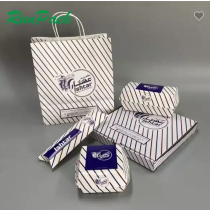 Pizza box disposable custom delivery corrugated paper pizza box / 3