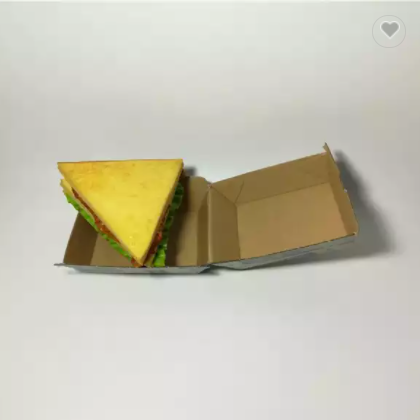 Disposable take away custom paper packing burger box / 3