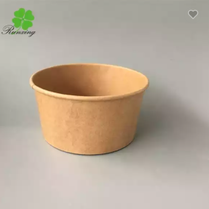 Takeaway Kraft Paper bowl 1100ml for Rice and Salad high quality Disposable container food packaging / 2