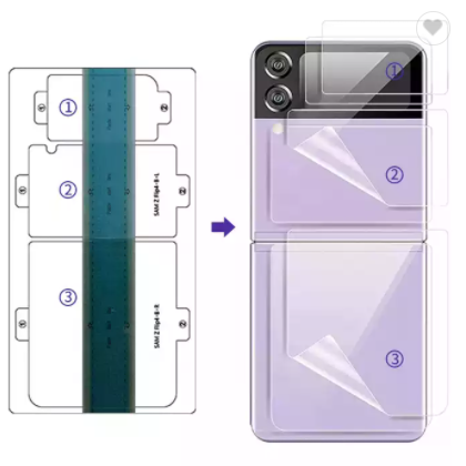 Full Cover Clear Film For Samsung Galaxy Z Flip 4/3/2/1 Screen Protector Membrane Hydrogel Film / 2