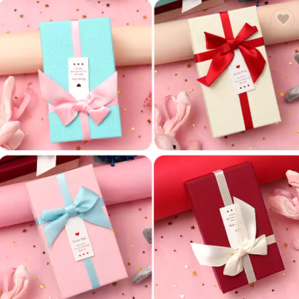 Wholesale gift wrapping paper box Jewelry clothing accessories packaging box high-end bow gift box / 3