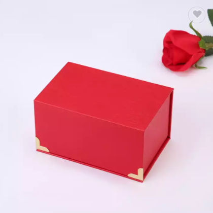 Big red gift wrapping box Easy to transport folding box wedding candy food packaging paper box / 2