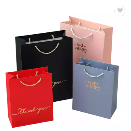 custom print reusable shopping cosmetic fashionable make up bag packaging paper bags with logo for c / 3