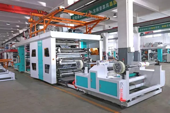 Low price supermarket t shirt bag shopping plastic bags flexo printing machine / 2