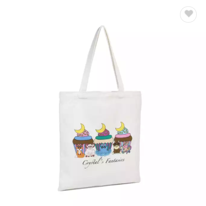 Wholesale Custom Printed Canvas 100% 12 oz Extra Large Heavy Duty Cotton Tote Bags With Pocket / 2